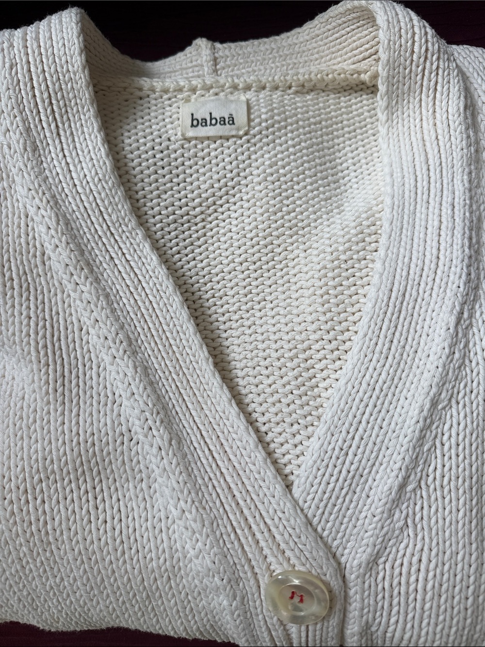 Babaa Cardigan, No 22 in Natural/Cream